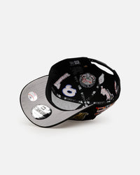 New Era Atlanta Braves 'All Over Embroidery' 9FORTY A-Frame Snapback Black