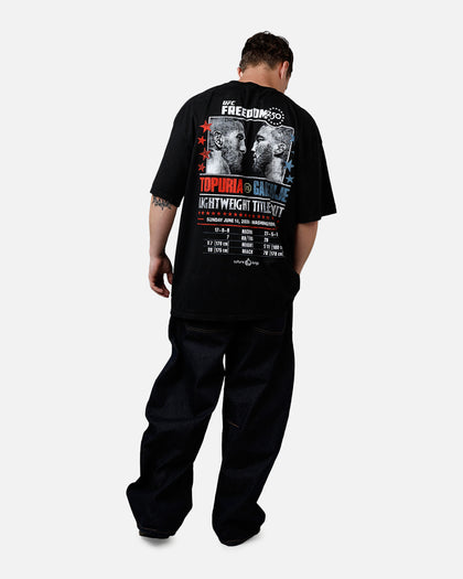 UFC By Culture Kings UFC 250 Topuria Vs Gaethje T-Shirt Black Acidwash
