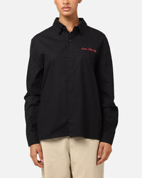 Carre Dice Club Long Sleeve Button Up Shirt Black