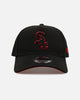 New Era Chicago White Sox 'Easy Black And Scarlet' 9FORTY A-Frame Snapback Black/Scarlet