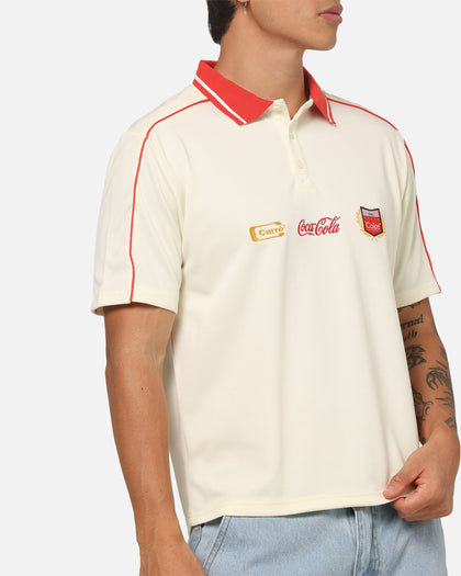 Carre Carré X Coca Cola Club Crest Polo Shirt Off White
