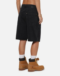 Carre Solace Baggy Jorts Washed Black