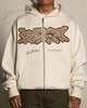 Loiter X The Anti Order Zip Hoodie Stone