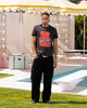 Loiter Gummy Ringer T-Shirt Charcoal
