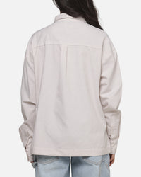 Carre x Disney M&F Long Sleeve Oxford Shirt Ecru/Dark Khaki