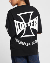 Loiter Biker Vintage T-Shirt Vintage Black