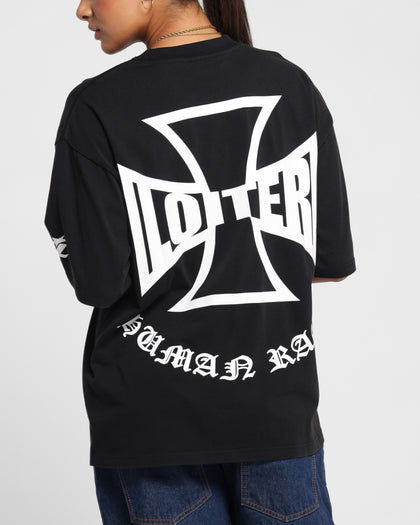 Loiter Biker Vintage T-Shirt Vintage Black