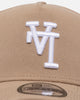 New Era Los Angeles Dodgers 'Upside Down LA Logo' 9FORTY A-Frame Snapback Camel