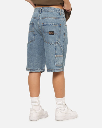 Carre Carpenter Jorts Mid Blue Wash