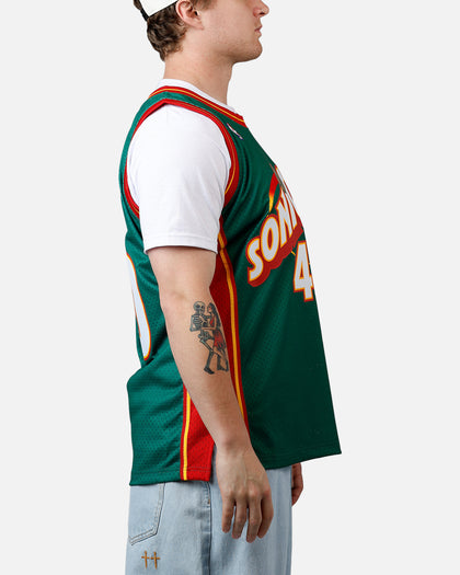 Mitchell & Ness Shawn Kemp Seattle SuperSonics #40 '95-'96 Road Swing Jersey Green