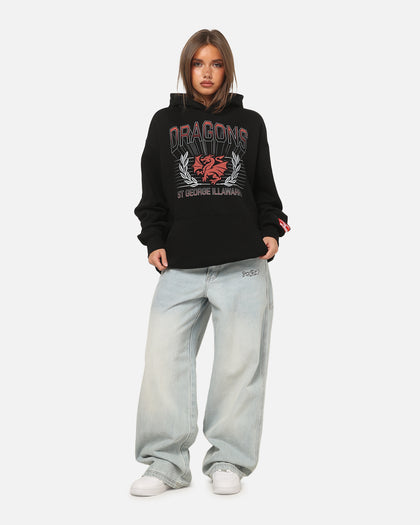 Bleacher Athletic St. George Illawarra Dragons NRL Adult Club Wreath Hoodie Black