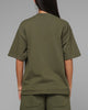 Loiter Hybrid Premium T-Shirt Olive/Pink