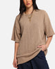 XXIII Rib Knit T-Shirt Tan Marle