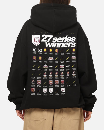 Mitchell & Ness Queensland Maroons 27 X Series Vintage Hoodie Black