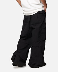 MNML Nylon Rave Cargo Pants Black