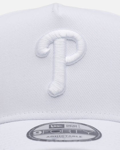 New Era Philadelphia Phillies 'Easy White' 9FORTY A-Frame Snapback White/White