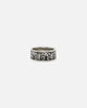 NXS Butterfly Band Ring Steel/Black