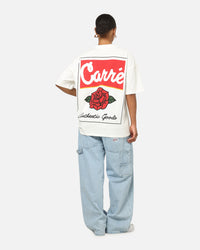 Carre Rose Box T-Shirt Off White