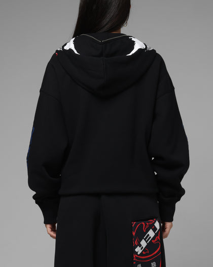 Loiter Marvel Venom Zip Through Hoodie Black