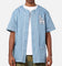 Majestic Athletic Los Angeles Dodgers Denim Button Up Shirt Washed Blue Denim