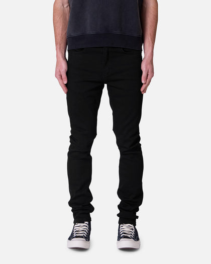 MNML Skinny Raw Jeans Rinsed Black