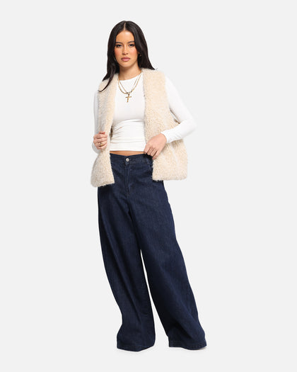 XXIII Fur Vest Cream