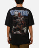 73Studio X DC Deathstroke Vintage T-Shirt Black Acidwash