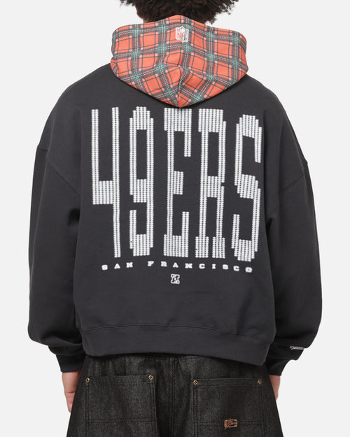 Mitchell & Ness San Francisco 49ers Star Spangled Cropped Hoodie
