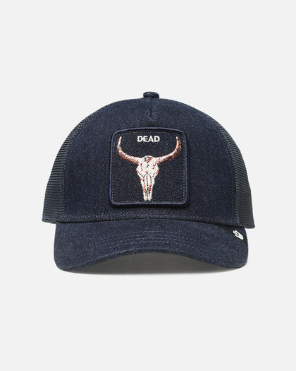 Goorin Bros Denim Dead Trucker Snapback Dark Denim