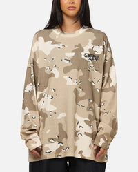 Carre Deserted Long Sleeve T-Shirt Brown Camo