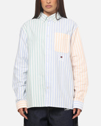 Tommy Jeans Relaxed Oxford Fun Shirt Light Blue/Multicolour