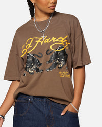 Ed Hardy Pypu Panther T-Shirt Brown