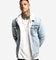 Saint Morta Sherpa Denim Jacket Superwash Blue