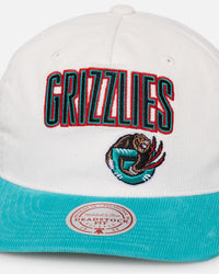 Mitchell & Ness Memphis Grizzlies History Origin Snapback White/Teal