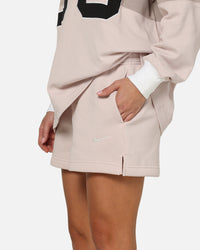 Nike Women's Sportswear Phoenix Fleece Shorts Pink/White