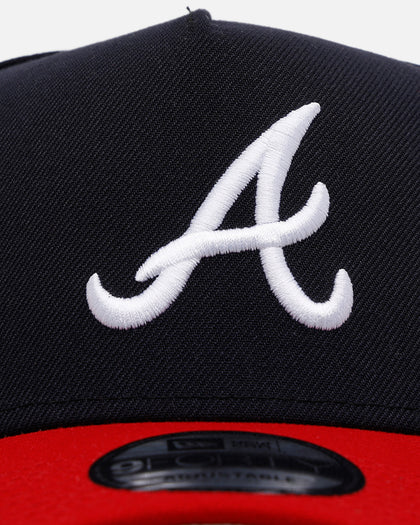 New Era Atlanta Braves 'Homage' 9FORTY A-Frame Snapback Navy/Red