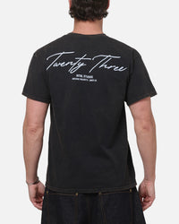 XXIII Script T-Shirt Black/Blue