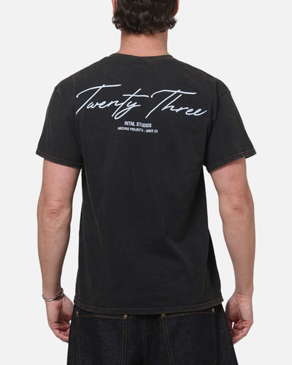 XXIII Script T-Shirt Black/Blue
