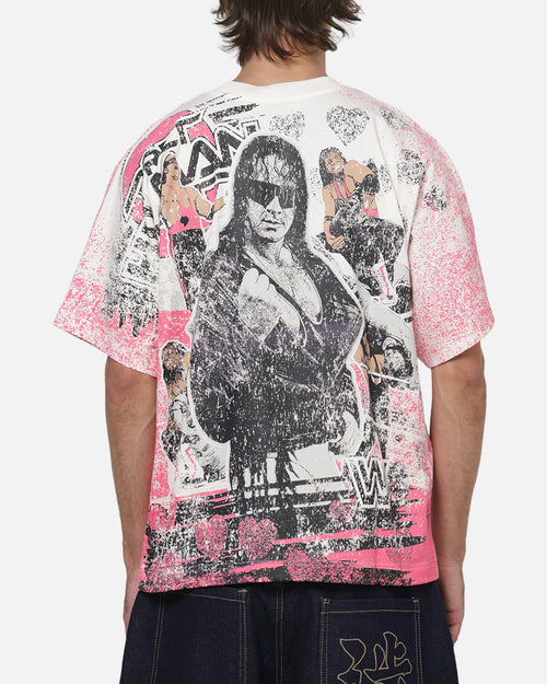 Culture Kings X WWE Bret 'The Hit Man' Hart All Over Print T-Shirt White
