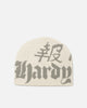 Ed Hardy Death Before Dishonor Beanie Off White
