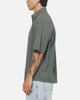 Vouseti Full Court Button Up Shirt Money Green Plaid