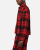 XXIII Plaid Long Sleeve Overshirt Red