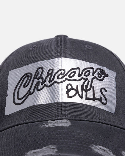 Mitchell & Ness Chicago Bulls 'Duct Tape' Dad Fit Strapback Faded Black