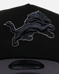 New Era Detroit Lions 'Stealth' 9FORTY A-Frame Snapback Black/Charcoal
