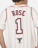 Mitchell & Ness Chicago Bulls Derrick Rose #1 Faux Jersey T-Shirt Vintage White
