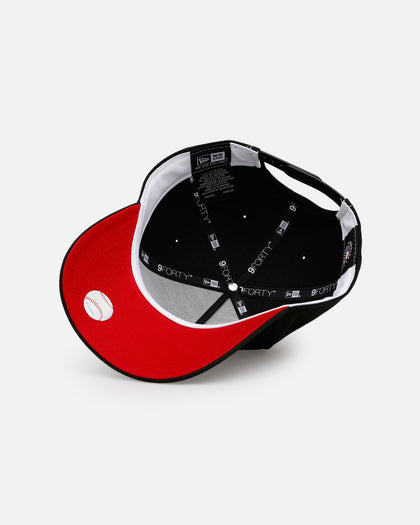 New Era New York Mets 'Easy Black And Scarlet' 9FORTY A-Frame Snapback Black/Scarlet