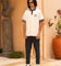 Playboy By Culture Kings Birdie Polo Shirt Off White/Navy