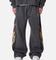 MNML Gold Foil Tribal Sweatpants Washed Black