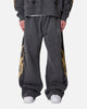 MNML Gold Foil Tribal Sweatpants Washed Black