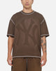New Era New York Yankees Acid Wash T-Shirt Brown